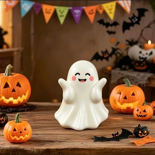 Halloween Ghost Figurine Cute Ghost Resin Statues 1Pcs