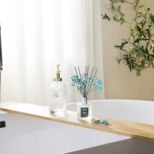 Airkeep Reed Diffuser Set,3.38 fl oz (100 ml) - Cashmere Vanilla Oil Diffusers with 8 Reed Sticks, Home Fragrance Reed