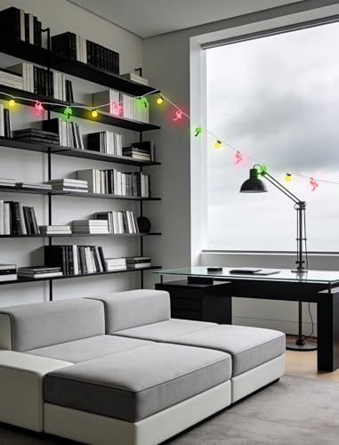 Upgraded 20 LED Tropical String Lights - Pineapple Flamingo Palm Tree Mixed