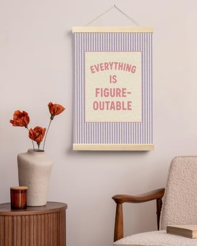 FGFK Positive Affirmations Wall Art Poster Hanger Frame 16x24 Inch