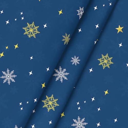 Horaldaily Christmas Tablecloth 60x60 Inch Round, Christmas Trees Blue Grey Washable Seasonal Table Cover for Party Picnic Dinner Decor