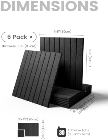 Fluxynara 36" x 24" Large Felt Bulletin Board, Charcoal Gray