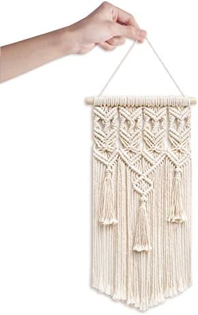 Macrame Woven Wall Hanging Boho Chic Geometric Art Decor / Small / Set of 2