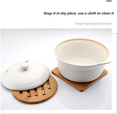 Solid Bamboo Wood Trivets / Set of 11