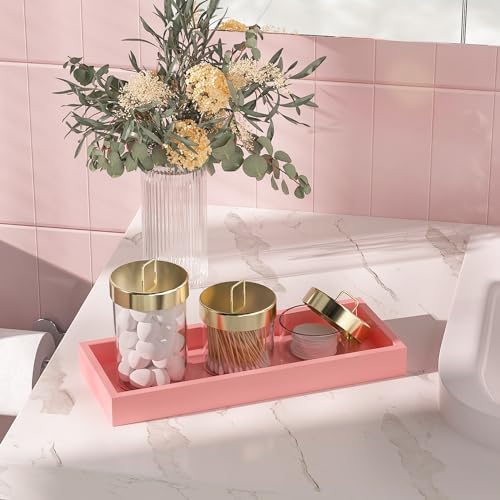Kitchen Tray for Soap Dispenser Spice Salt / 11.3 x 4.4 x 1.1 / Pink