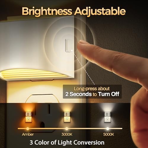 DORESshop Night Light, Night Lights Plug into Wall, Adjustable, 3CCT