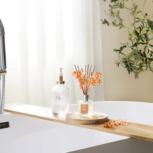 Airkeep Reed Diffuser Set,6.76 fl oz (200 ml) - Coconut & Pineapple Oil Diffusers with 8 Reed Sticks, Home Fragrance