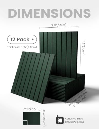 Fluxynara 48" x 36" Large Felt Bulletin Board, Pine Green