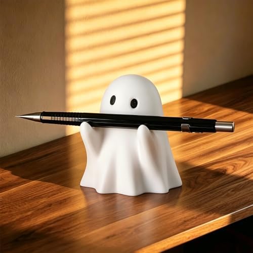 Halloween Ghost Figurine Funny Pen Holder Ghost Statue