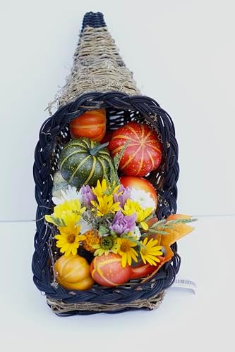 cornu copia basket Black Edge - size. 20 inches