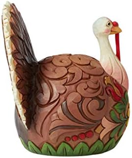Enesco Jim Shore Heartwood Creek Harvest Turkey Feast Mode Figurine, 6.1 Inch, Multicolor