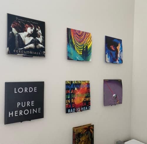 Wall Mount for Vinyl Record Display [10-PACK]- Display Your Album Collection- Wall Damage-Free Shelf- Perfect for