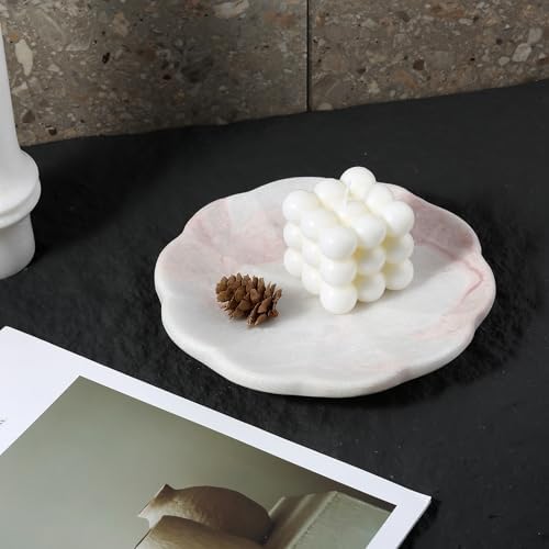 Stone Tray / Marble Tray / Namibia Rose / Natural / Set of 8