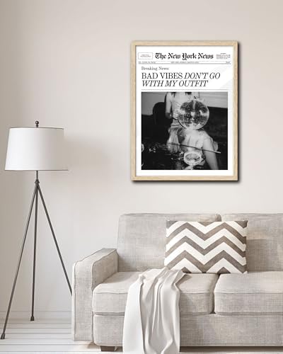 EcoHest 16x20 in Bad Vibes Don't Go With My Outfit Framed Wall Art