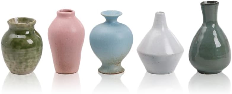 Ceramic Bud Vase / Set of 5