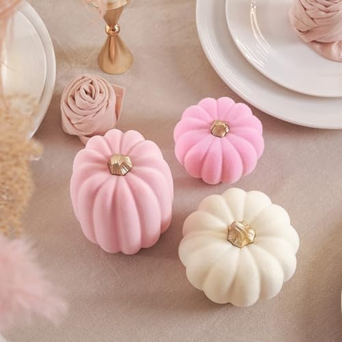 WDS WONDROUS Pumpkins Fall Decoration Thanksgiving Set for Decorating, 7PCS