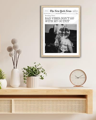EcoHest 12x16 in Bad Vibes Don't Go With My Outfit Canvas Art