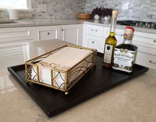 Disposable Paper Hand Towel Storage Tray Caddy / Gold Wave