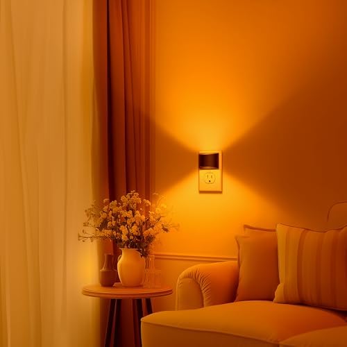 DORESshop Night Light, Night Lights Plug into Wall, Adjustable, Amber
