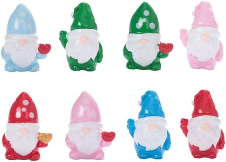 40 Pcs Christmas Mini Resin Gnomes Miniature Gnome Figurines