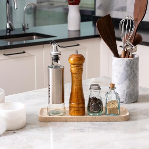 Stone Tray / Marble Tray / 12 x 4 / Travertine / Natural