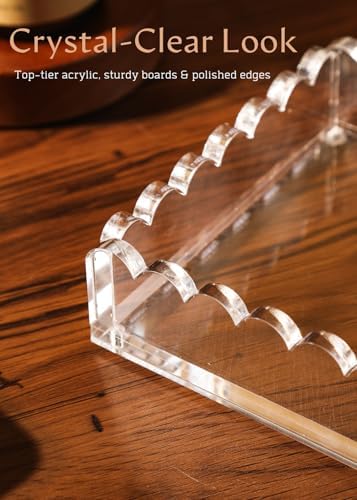 Scalloped Acrylic Tray / Rectangle:7.9*5.9*1.8inch / Clear
