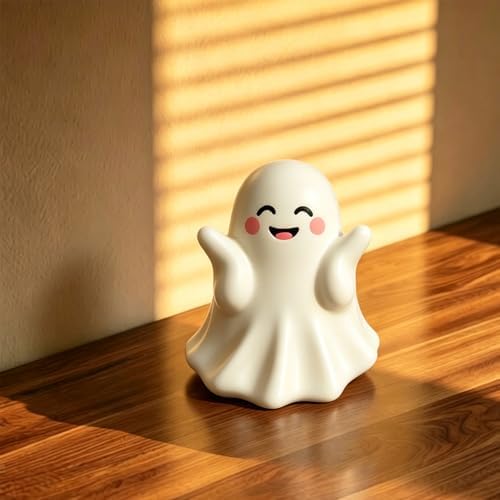 Halloween Ghost Figurine Cute Ghost Resin Statues 1Pcs