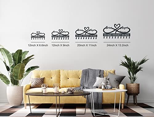 Personalized Metal Infinity Heart Key Hooks