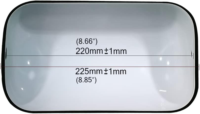 FIRVRE Lamp Shades for Table Lamps, Banker Glass Lamp Shade Replacement, Desk Lamp Green Glass Cover("8.85 IN " L "5.11