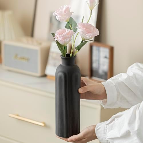 Modern Ceramic Vase Set / Standard Black Mix