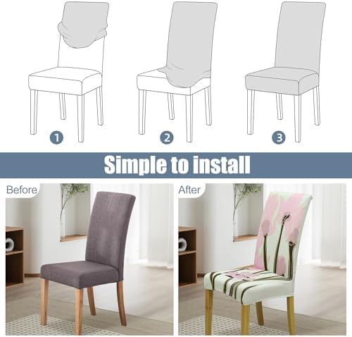 Dining Chair Covers, Stretch Seat Covers, Washable Furniture Protector