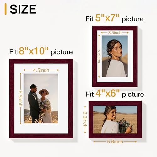 Vittanly 15 Pack Picture Frames Collage Wall Decor, Wall/Tabletop Display