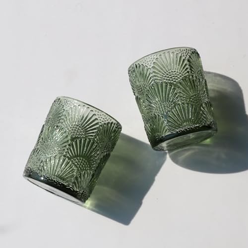 Woho 24pcs Green Votive Candle Holder, Tealight Candle Holder for Christmas