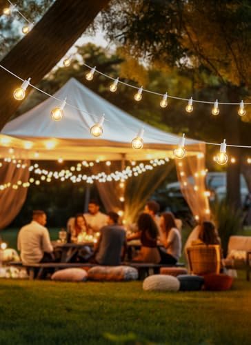 Brightown Outdoor String Lights, 69FT G40 LED IP65 Waterproof Patio Lights