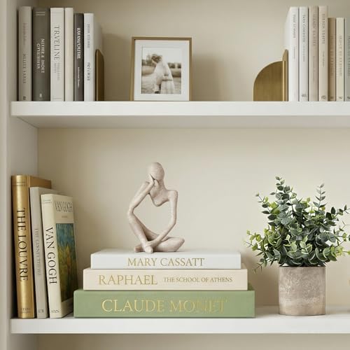 Sage Green Faux Book Box Set of 3 - Linen Decorative Books for Shelves, Fake Books for Decoration with Secret