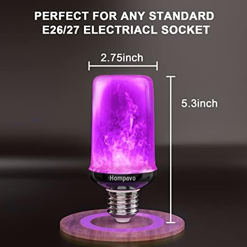 Hompavo 【Upgraded Flame Light Bulbs for Home Decor with Upside Down Effect