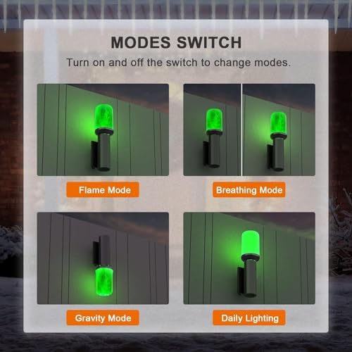 Hompavo 【Upgraded Flame Light Bulbs for Home Decor with Upside Down Effect