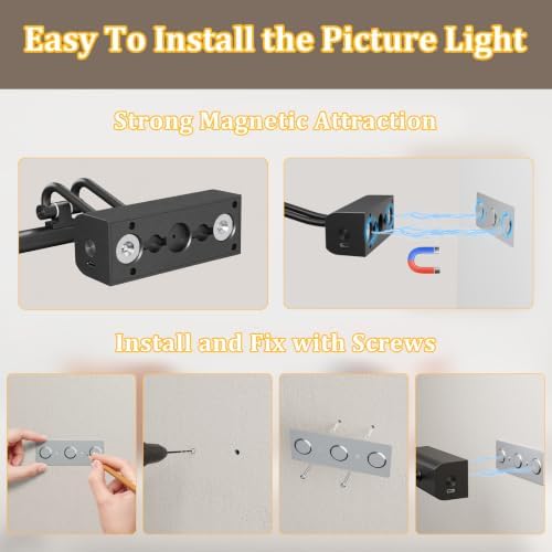 Battery Operated Wall Light, 13.8'', Set of 2, Black, RF Remote Control