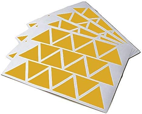 Triangle Wall Decals / Gold / Set of 128