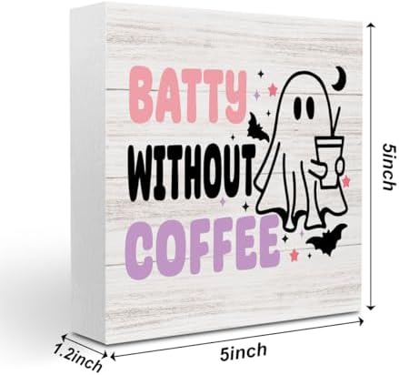 Halloween Ghost Coffee Sign Halloween Decor