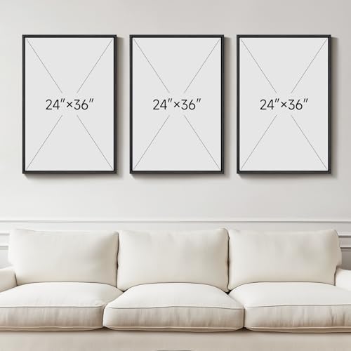 Large Framed Blue Abstract Wall Art for Living Room, Modern 3D Artwork