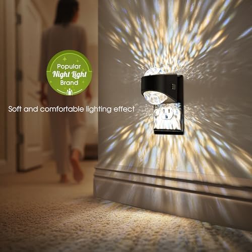 Briignite Night Light,Night Lights Plug into Wall,LED Projector Night Light