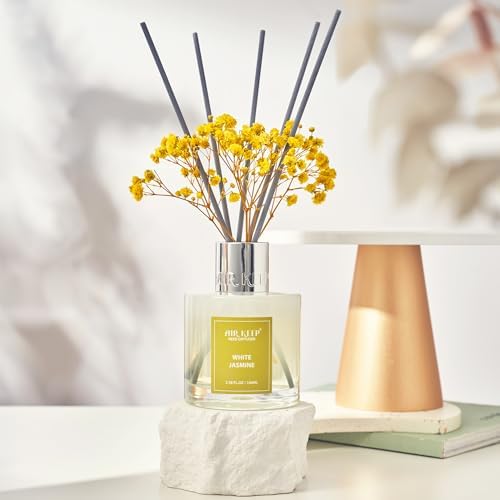 Reed Diffuser Set / Jasmine / Real Flower/3.38ounce/ / White