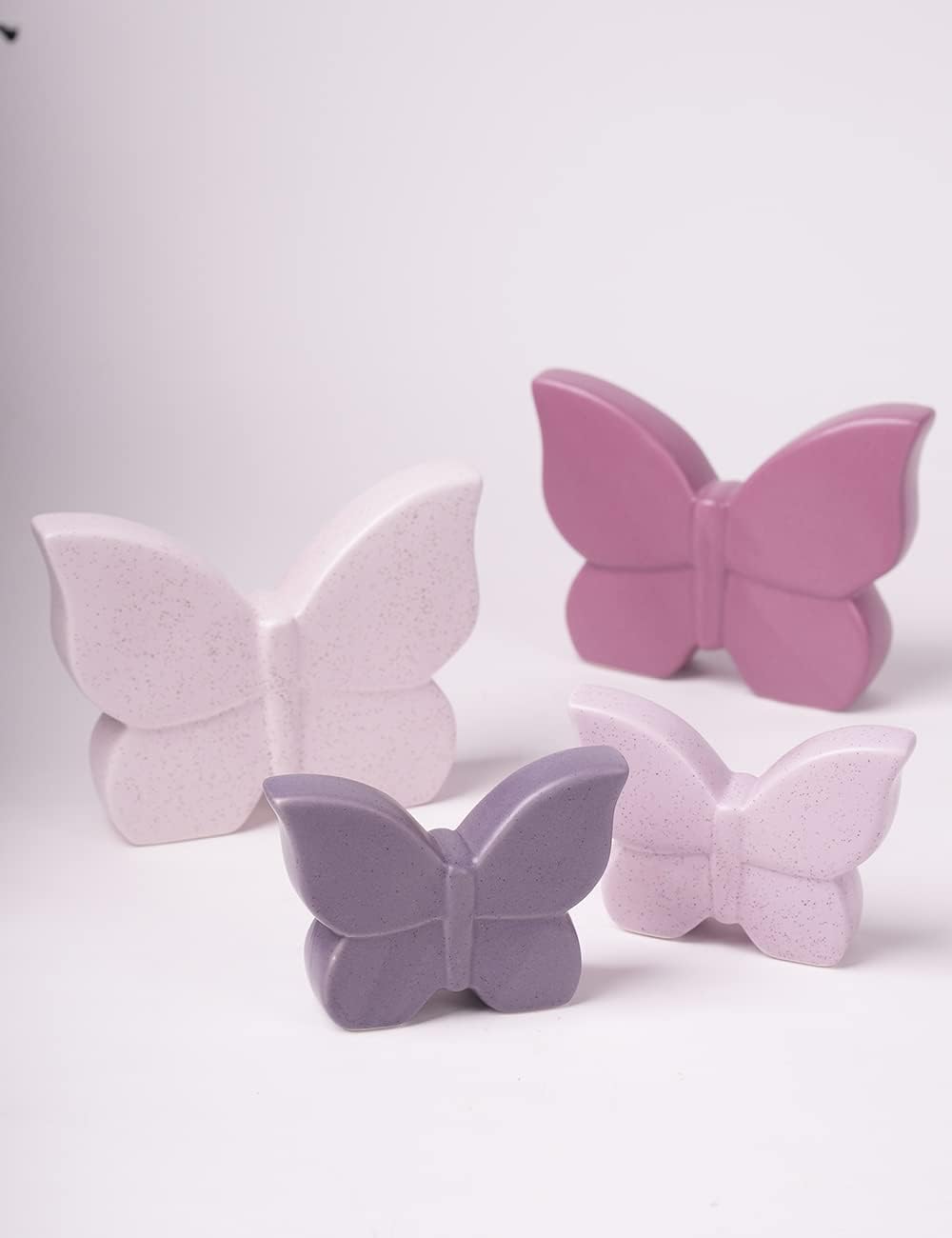 Butterfly Decor Statue Animal Figurine Gift Modern Art Sculpture / 4.7 Inch / Set of 2
