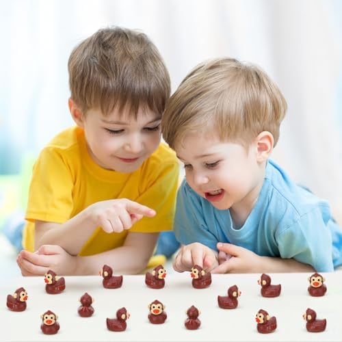 50 Pcs Chimpanzees Ducks, Mini Chimpanzees Resin Ducks Bulk