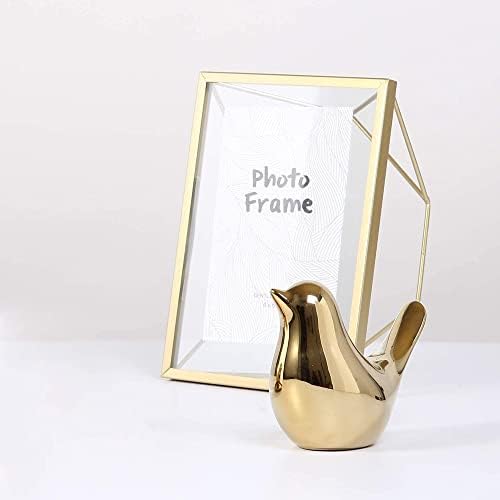 FANTESTICRYAN Small Birds Statues Home Decor, Modern Style, Gold, XL