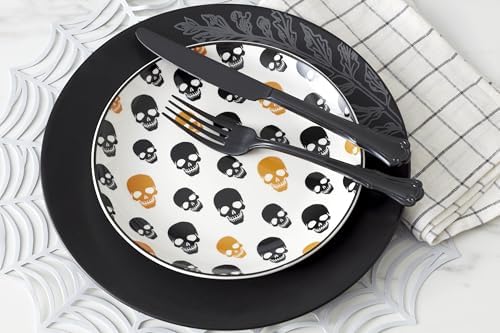 Oneida Vintro Halloween 4-Piece Accent Plates, Appetizer Plate Set for 4