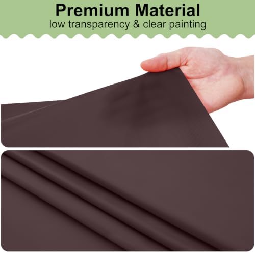 misaya 12 Packs Disposable Plastic Fall Table Cloth Beige and White