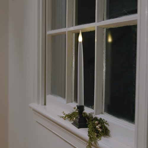 612 Vermont Battery Operated LED Taper Window Candles with Timer