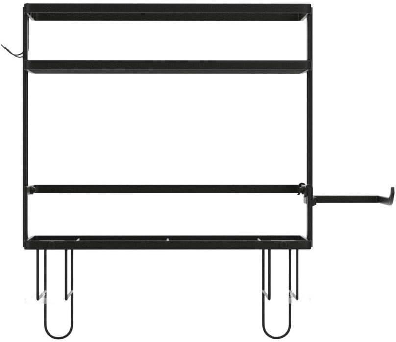 2-Tier Over Toilet Storage Shelf, Wall-Mount with 2 Hook/Paper Rack | Bathroom Organizers and Storage Cabinet